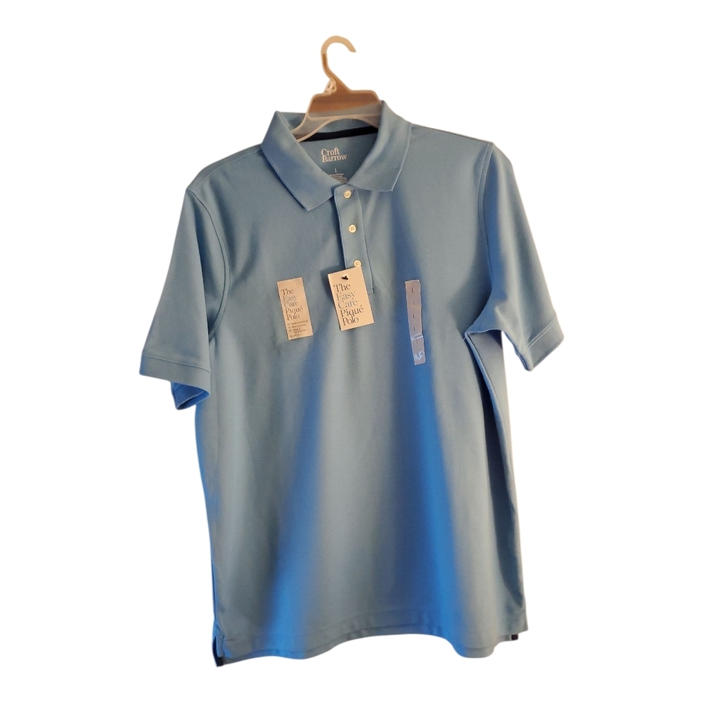 Croft & Borrow Baby Blue Polo Shirt
